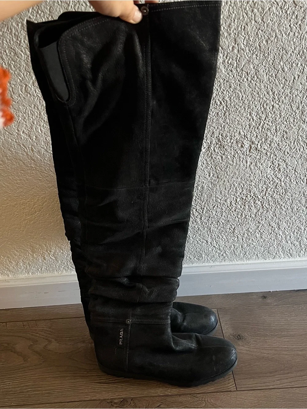 Prada Thigh High Flat Boots Sz.38.5